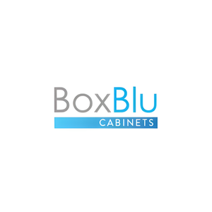 Boxblu brand logo for boxblucabinets.com