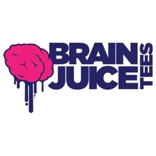 Brain Juice Teez brand logo for brainjuicetees.com