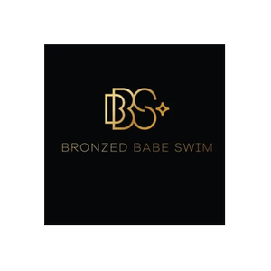 Bronzed Babe brand logo for bronzedbabeswim.com