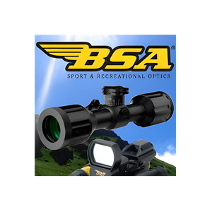 BSA Optics brand logo for bsaoptics.com