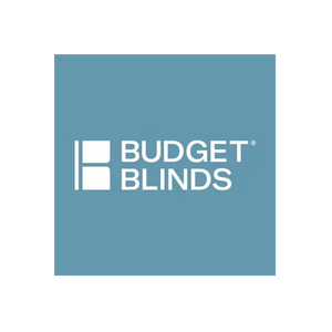Budget Blinds brand logo for budgetblinds.com