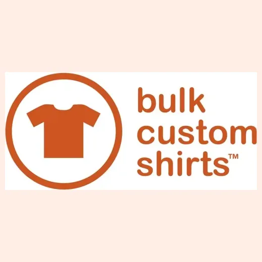 Bulk Custom Shirts brand logo for bulkcustomshirts.com
