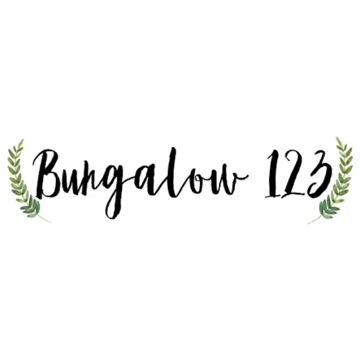 Bungalow 123 brand logo for bungalow123.com