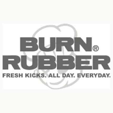 Burn Rubber brand logo for burnrubbersneakers.com