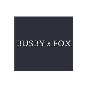 Busby & Fox brand logo for busbyandfox.com