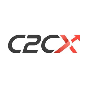 C2CX brand logo for c2cx.com