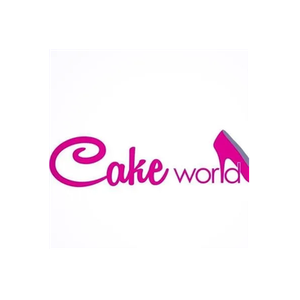 Cake World brand logo for cakeworldpumps.com