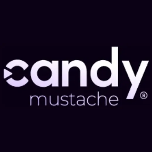 Candy Mustache brand logo for candymustache.com