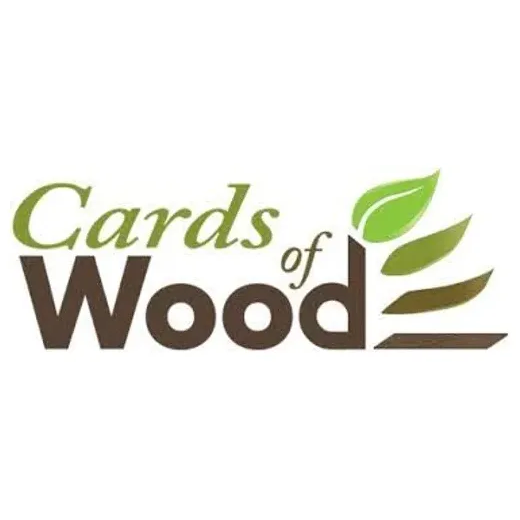 cardsofwood brand logo for cardsofwood.com