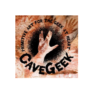 Cave Geek Art brand logo for cavegeekart.com