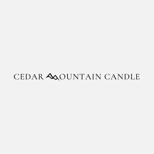 Cedar Mountain Candle brand logo for cedarmountaincandle.com