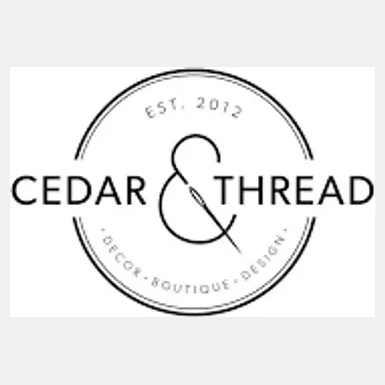 cedarandthread brand logo for cedarandthread.com