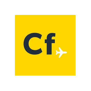 Cheapflights brand logo for cheapflights.com