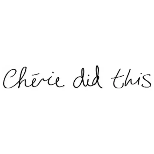Cherie Did This brand logo for cheriedidthis.com