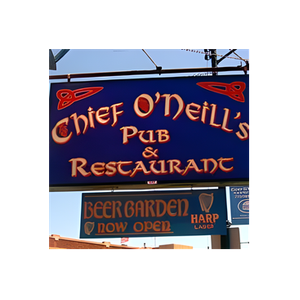 Chief O'Neill's Pub brand logo for chiefoneillspub.com