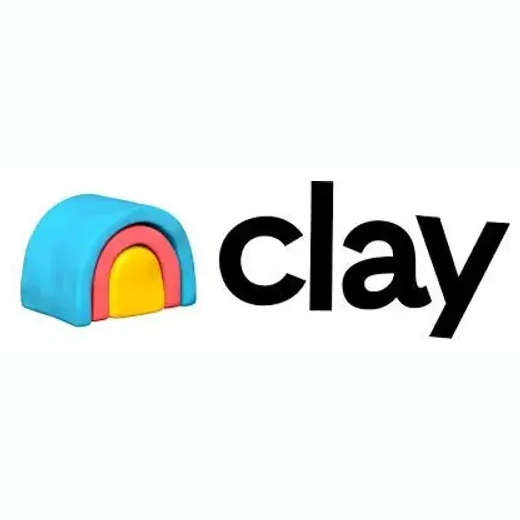 clay brand logo for clay.com