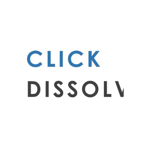 Click Dissolve brand logo for clickdissolve.com