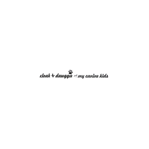 Cloak & Dawggie brand logo for cloakanddawggie.com