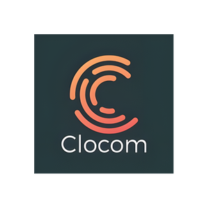 Clocom brand logo for clocom.uk