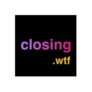 Closing WTF brand logo for closingwtf.com