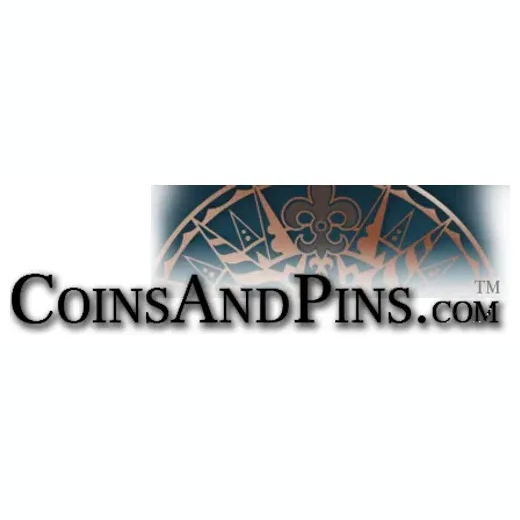 coinsandpins brand logo for coinsandpins.com