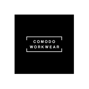 comodoworkwear brand logo for comodoworkwear.com