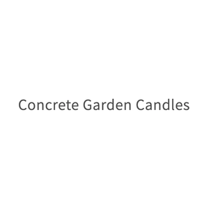 concretegardencandles brand logo for concretegardencandles.com