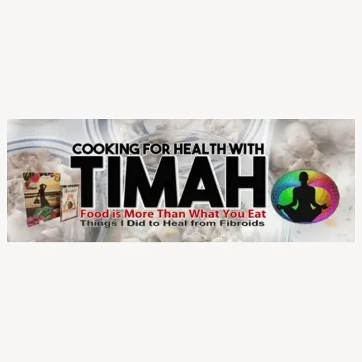 Cooking for Health with Timah brand logo for cookingforhealthwithtimah.com