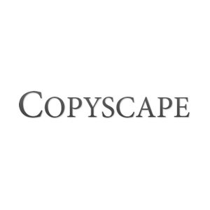 Copyscape brand logo for copyscape.com