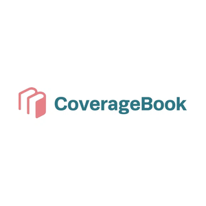 CoverageBook brand logo for coveragebook.com