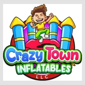Crazy Town Inflatables brand logo for crazytowninflatables.com