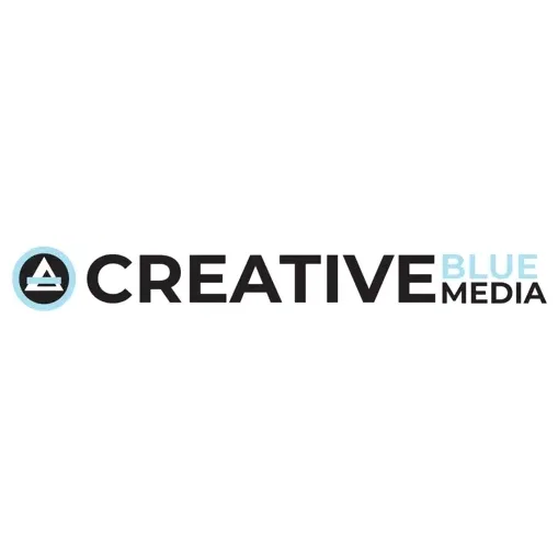 Creative Blue Media brand logo for creativeblue.media