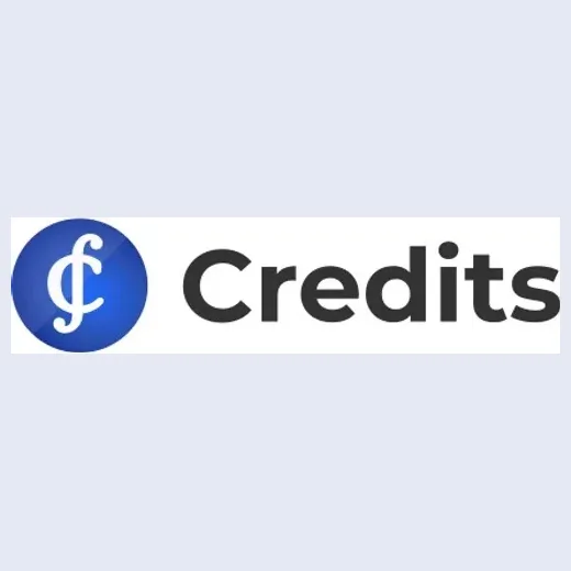 Credits brand logo for credits.com