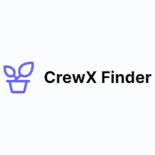 Crew X brand logo for crewxfinder.framer.website