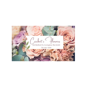 Cricket's Florist brand logo for cricketsflorist.com