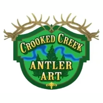 Crooked Creek Antler Art brand logo for crookedcreekantlerart.com