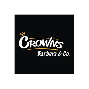 Crowns Barbers brand logo for crownsbarbers.co.uk