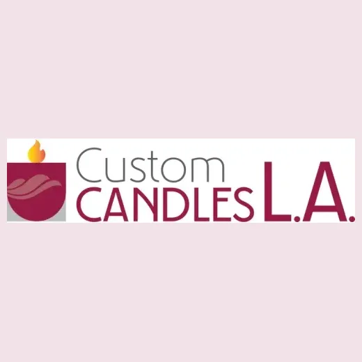 Custom Candles LA brand logo for customcandlesla.com