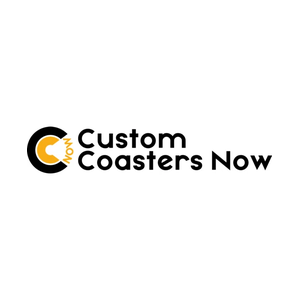 Custom Coasters Now brand logo for customcoastersnow.com