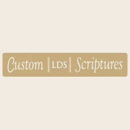 Custom LDS Scriptures brand logo for customldsscriptures.com