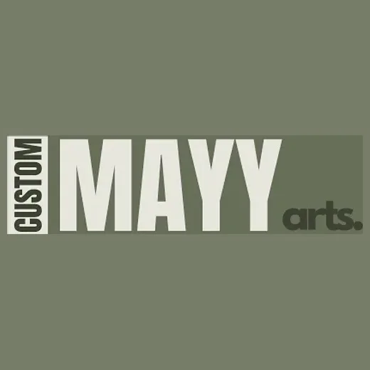 Custom Mayy Arts brand logo for custommayyarts.com