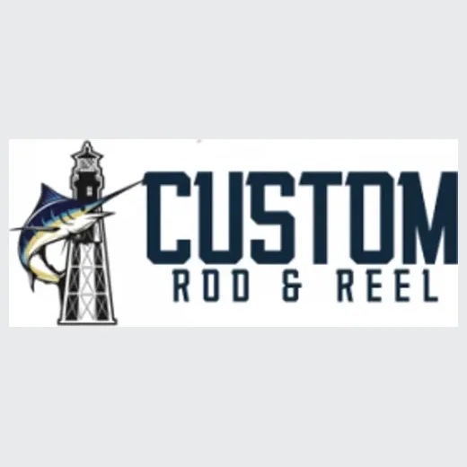 Custom Rod & Reel brand logo for customrodandreel.com