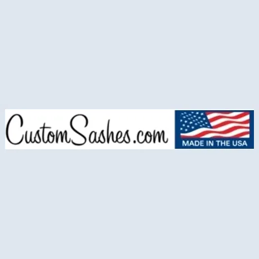 Custom Sashes brand logo for customsashes.com