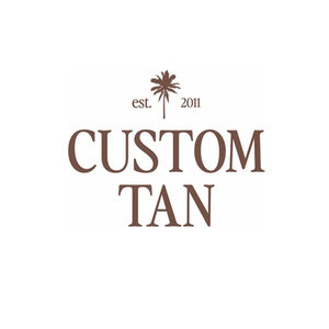 Custom Tan brand logo for customtanco.com