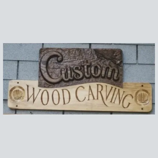 Custom Wood Carving brand logo for customwoodcarving.com