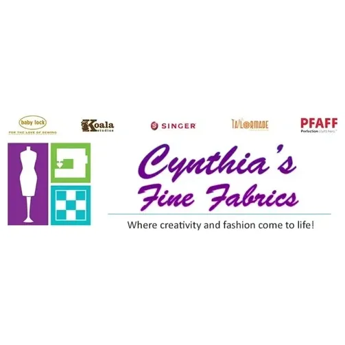 Cynthia's Fine Fabrics brand logo for cynthiasfinefabrics.com