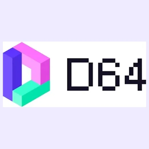 D64 brand logo for d64.vc