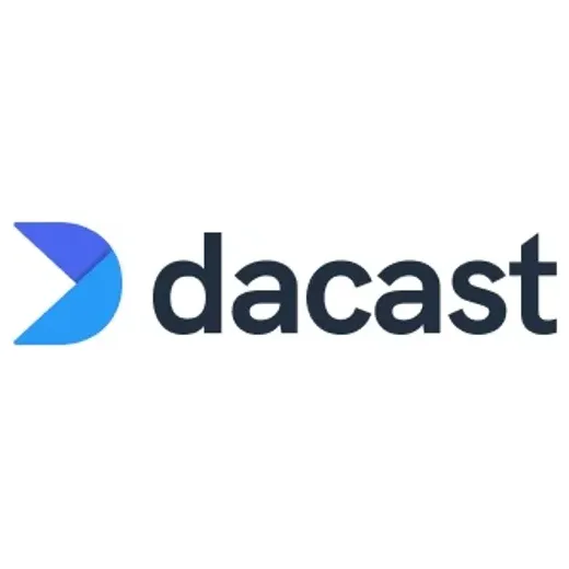 Dacast brand logo for dacast.com