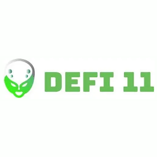 DeFi Eleven brand logo for defieleven.com