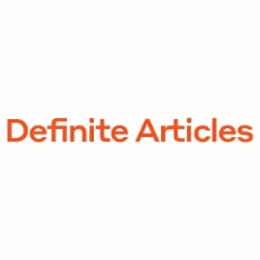 Definite Articles brand logo for definitearticles.com